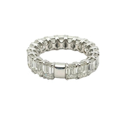 "Eterné" Wedding Band in White Gold and Diamonds