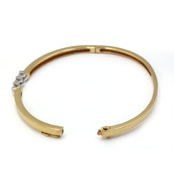 Bracelet Jonc en or jaune et diamants