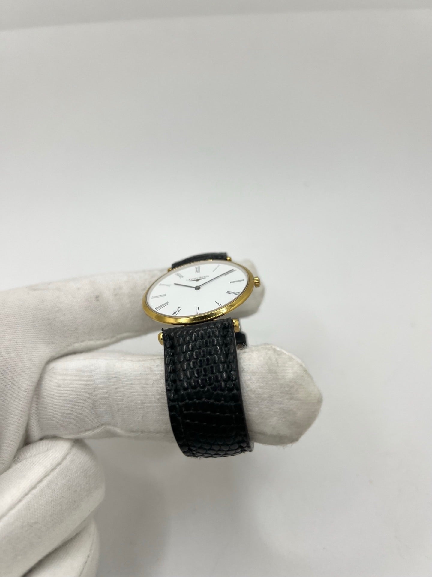 LONGINES "La Grande Classique" Watch, Gold-plated, Stainless Steel, and Leather