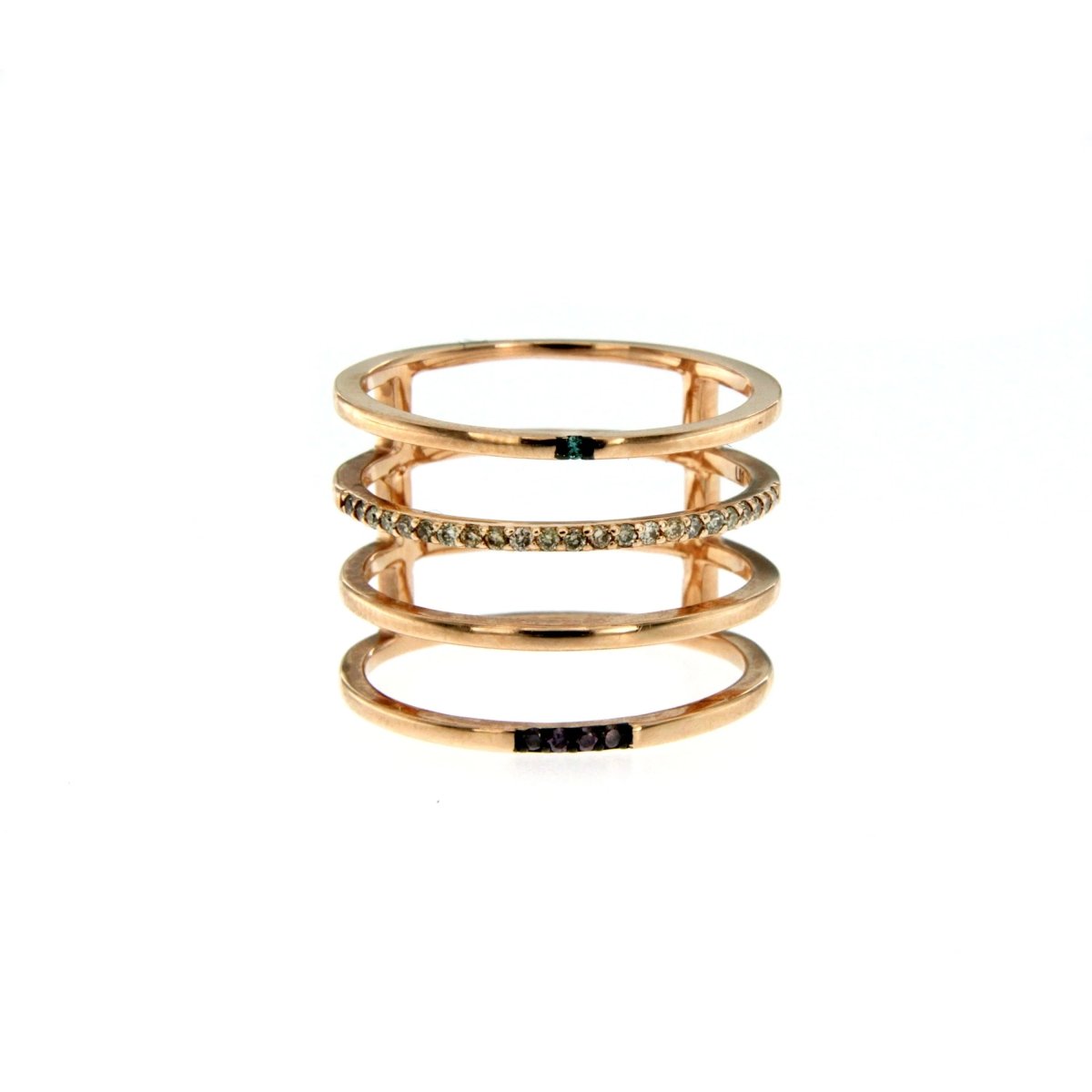 14K Gold Colored Diamond Ring - Castafiore