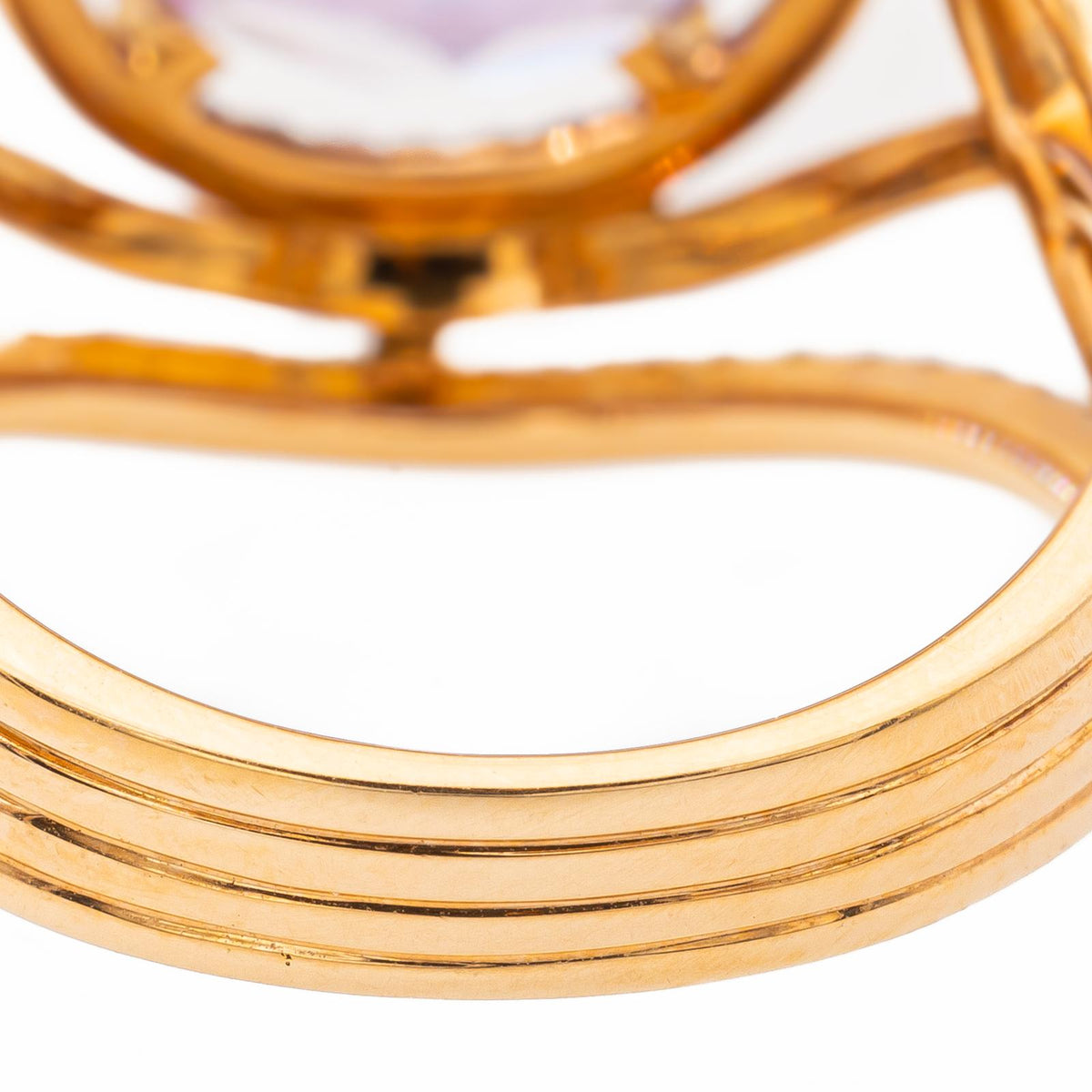 Etername Eternal Ring, Yellow gold with Amethyst