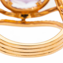 Etername Eternal Ring, Yellow gold with Amethyst