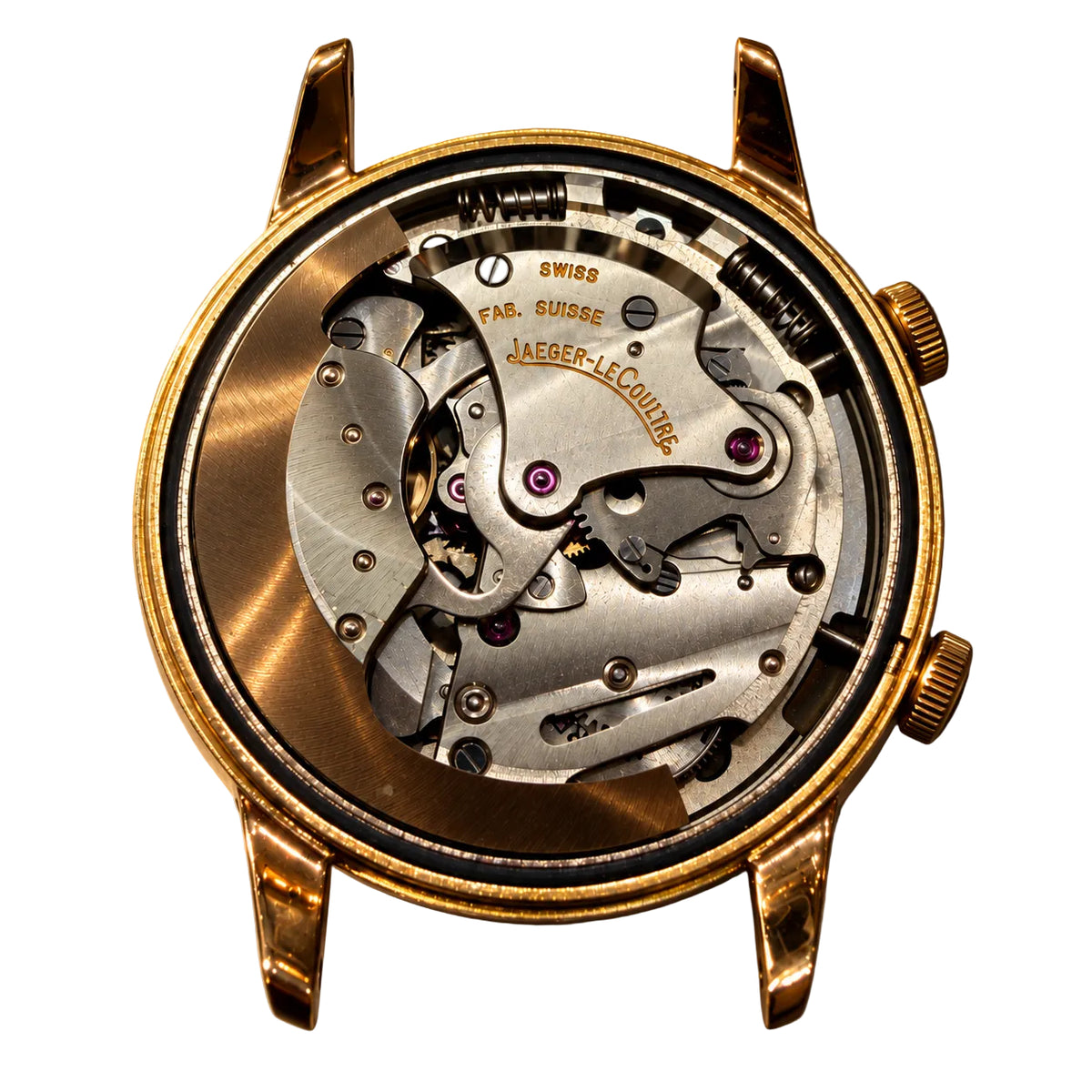 JAEGER-LECOULTRE "Memovox" Watch in Rose gold and Leather