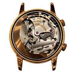 JAEGER-LECOULTRE "Memovox" Watch in Rose gold and Leather
