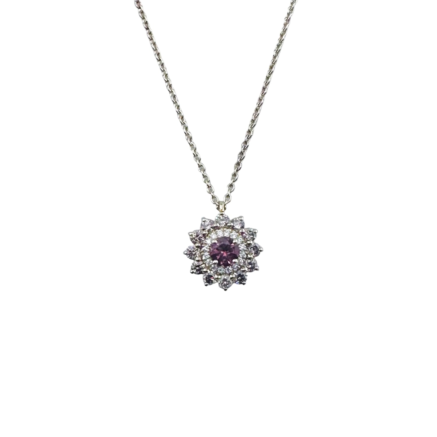GEMMYO "Lefkos Camaïeux" Pendant Necklace in yellow gold, Tourmaline, and Diamonds