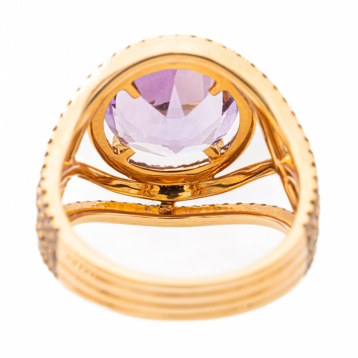 Etername Eternal Ring, Yellow gold with Amethyst