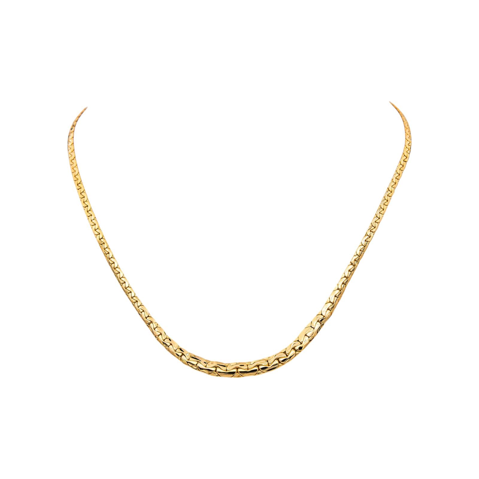 Collier Maille haricot Or jaune