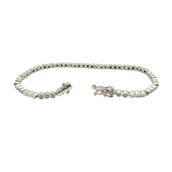 Bracelet Ligne en or blanc et diamants