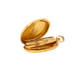 Yellow gold Locket with Pearl