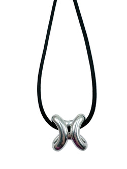 Necklace Pendant HERMÈS "Lima" in Silver