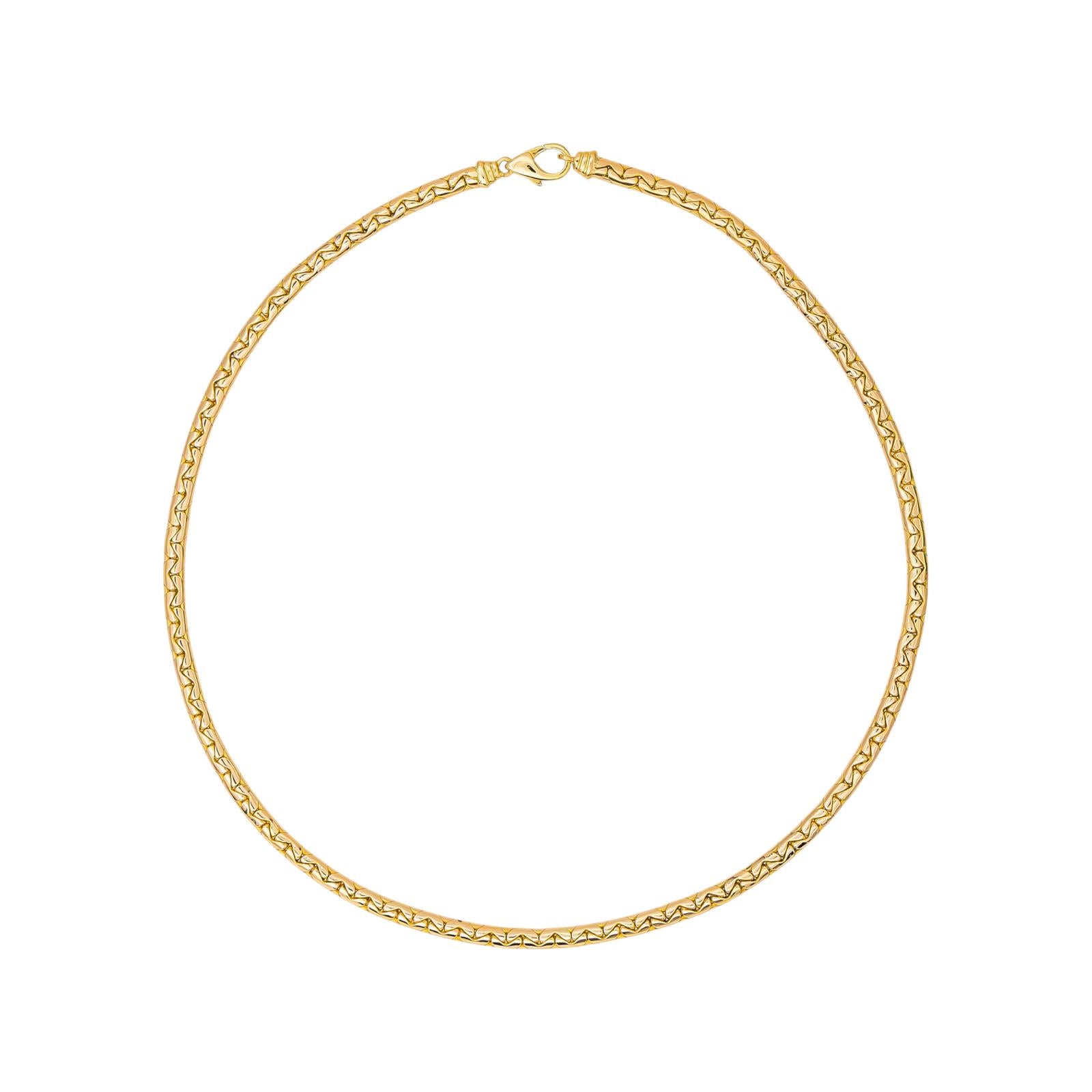 Collier Maille haricot Or jaune