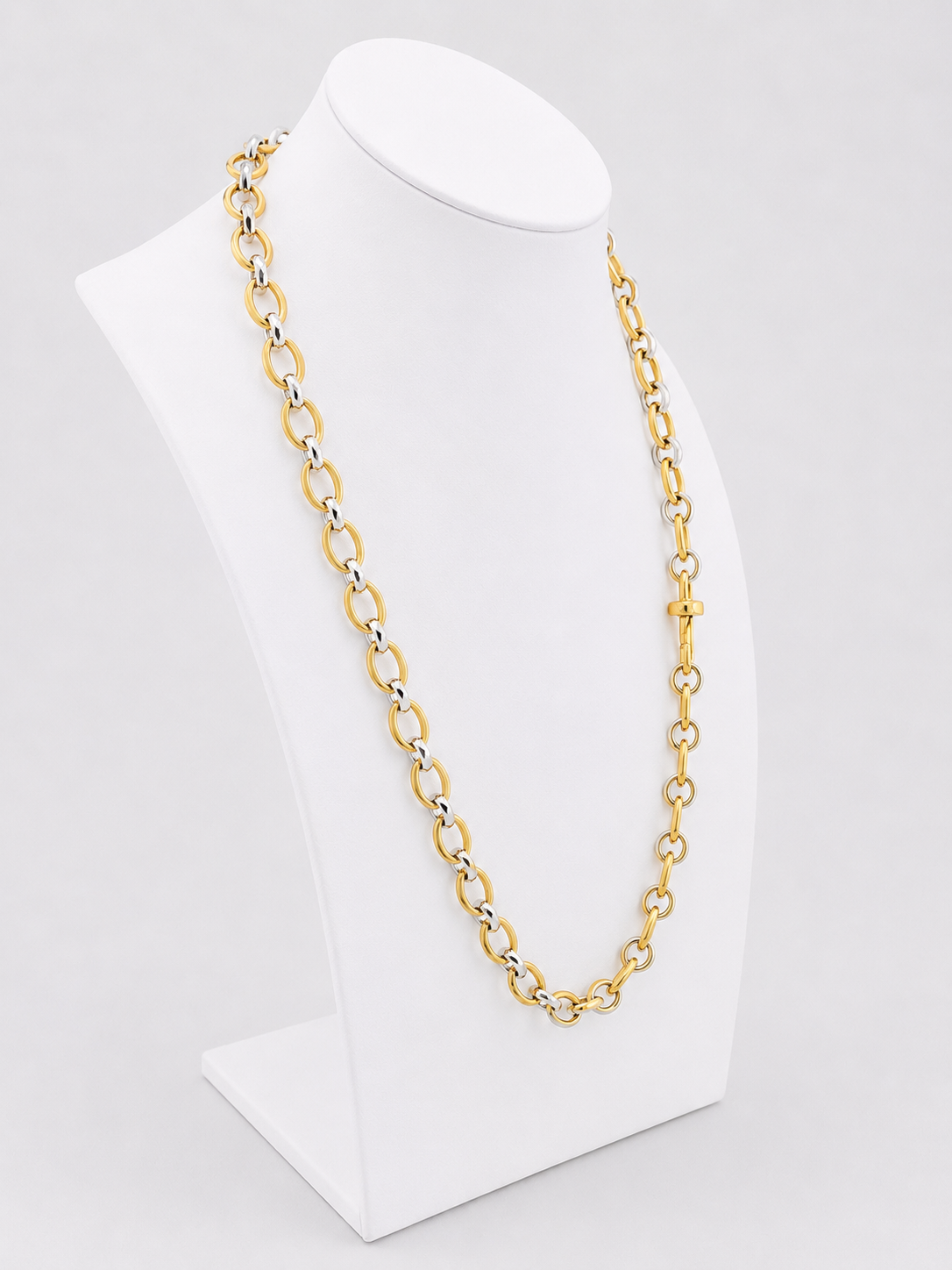 POMELLATO Chain Necklace in White gold and Yellow gold