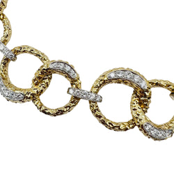 M. GERARD Necklace in yellow gold, Platinum, and Diamonds