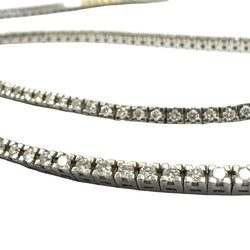 "Rivière" Necklace in White Gold and Diamonds