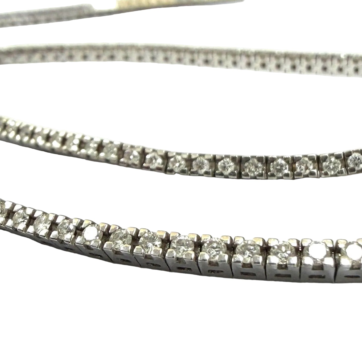 "Rivière" Necklace in White Gold and Diamonds