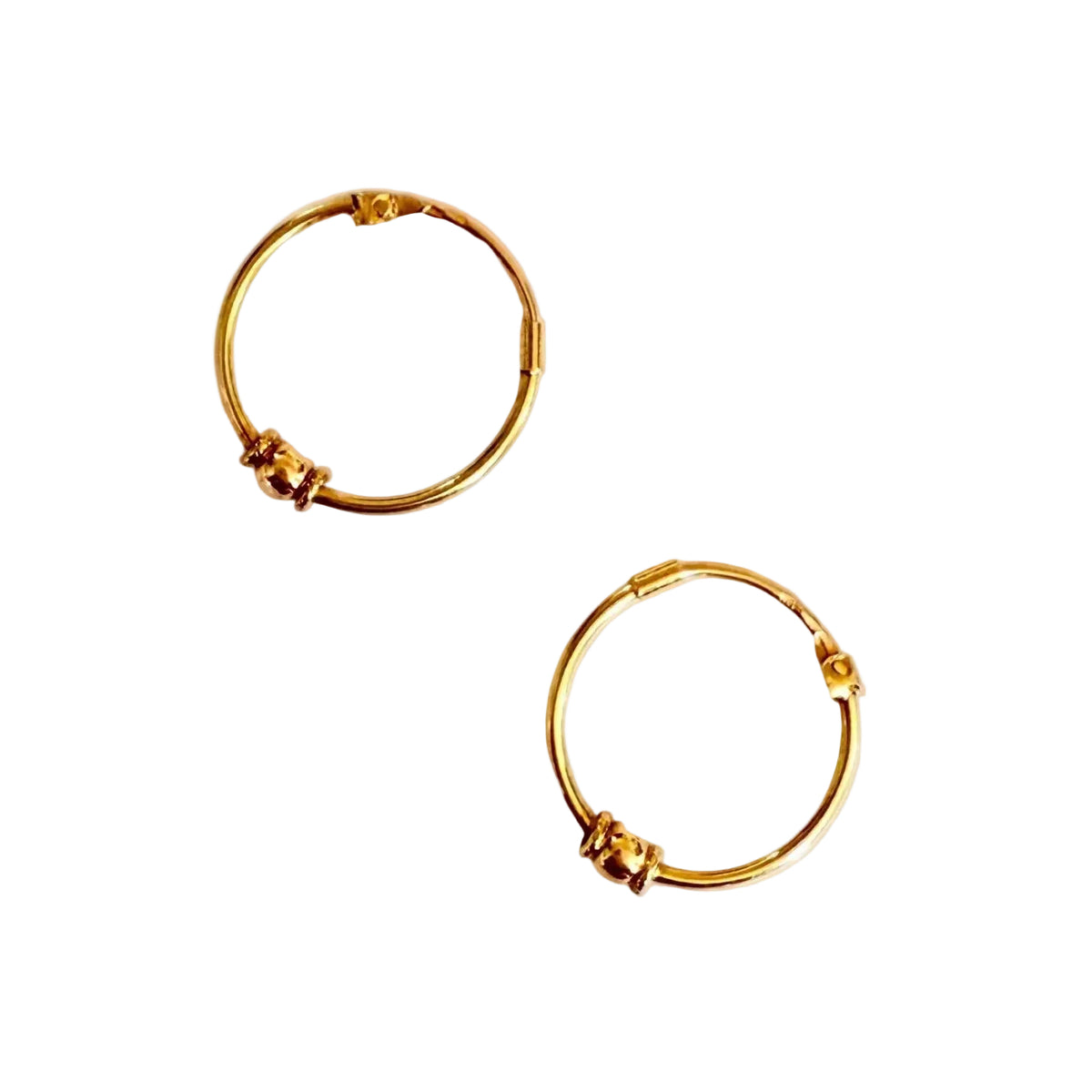 Yellow Gold Hoop Earrings