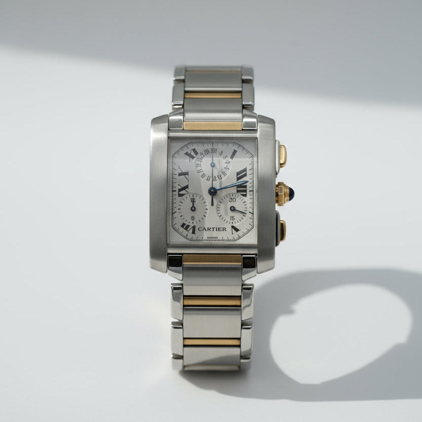 Watch Cartier Tank Française GM - Gold and Steel