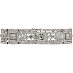 Platinum and Diamond Cuff Bracelet
