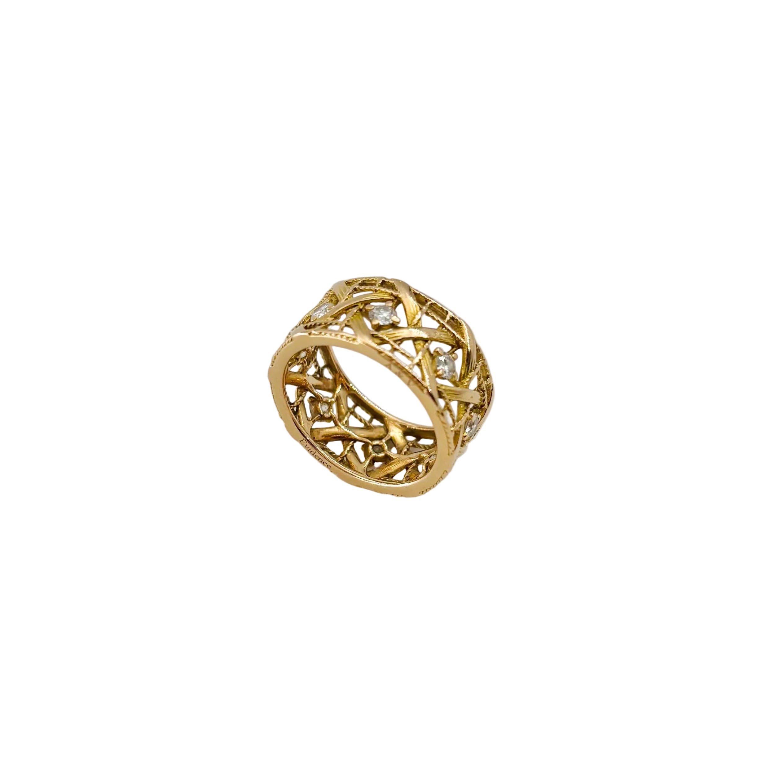 DIOR "My Dior" GM Ring in yellow gold and diamonds