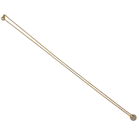 Yellow Gold and Diamond Pendant Necklace