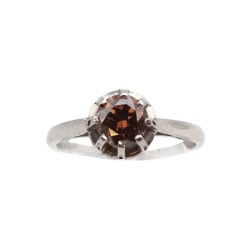 Platinum and Diamond Solitaire Ring