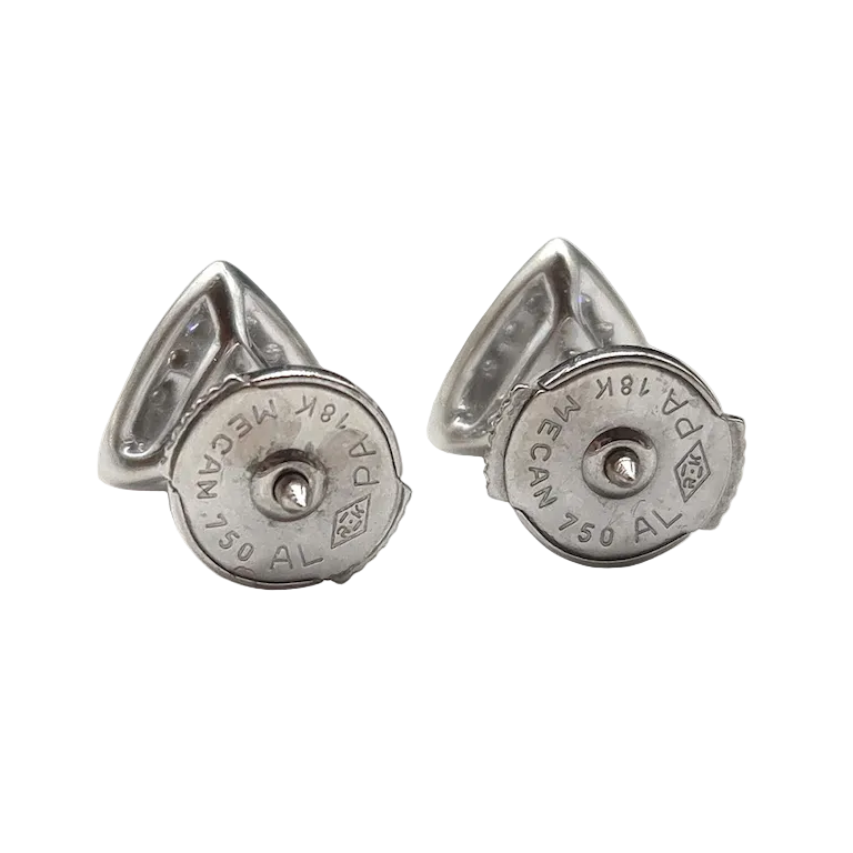 White Gold and Diamond Earrings