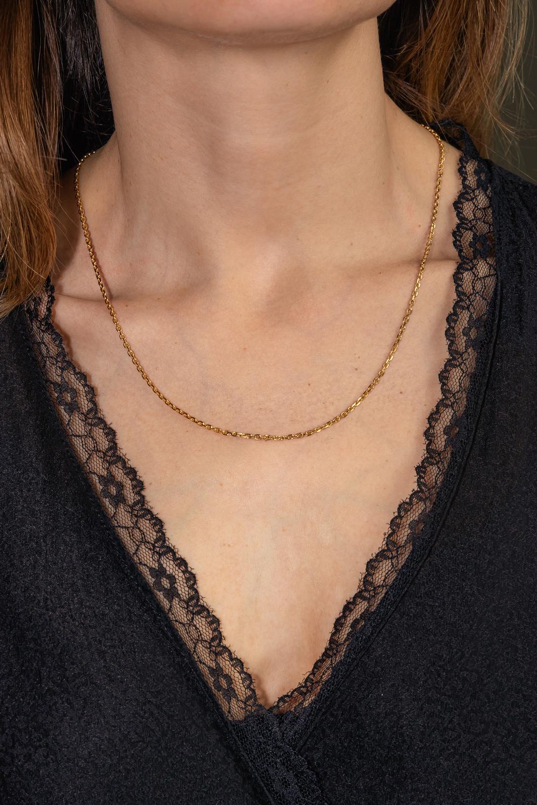 Collier Maille forçat Or jaune