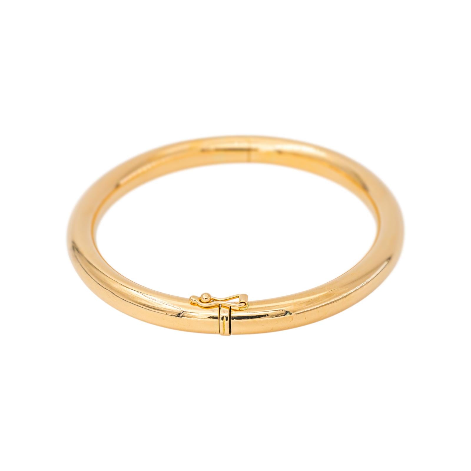 Yellow Gold Bangle Bracelet