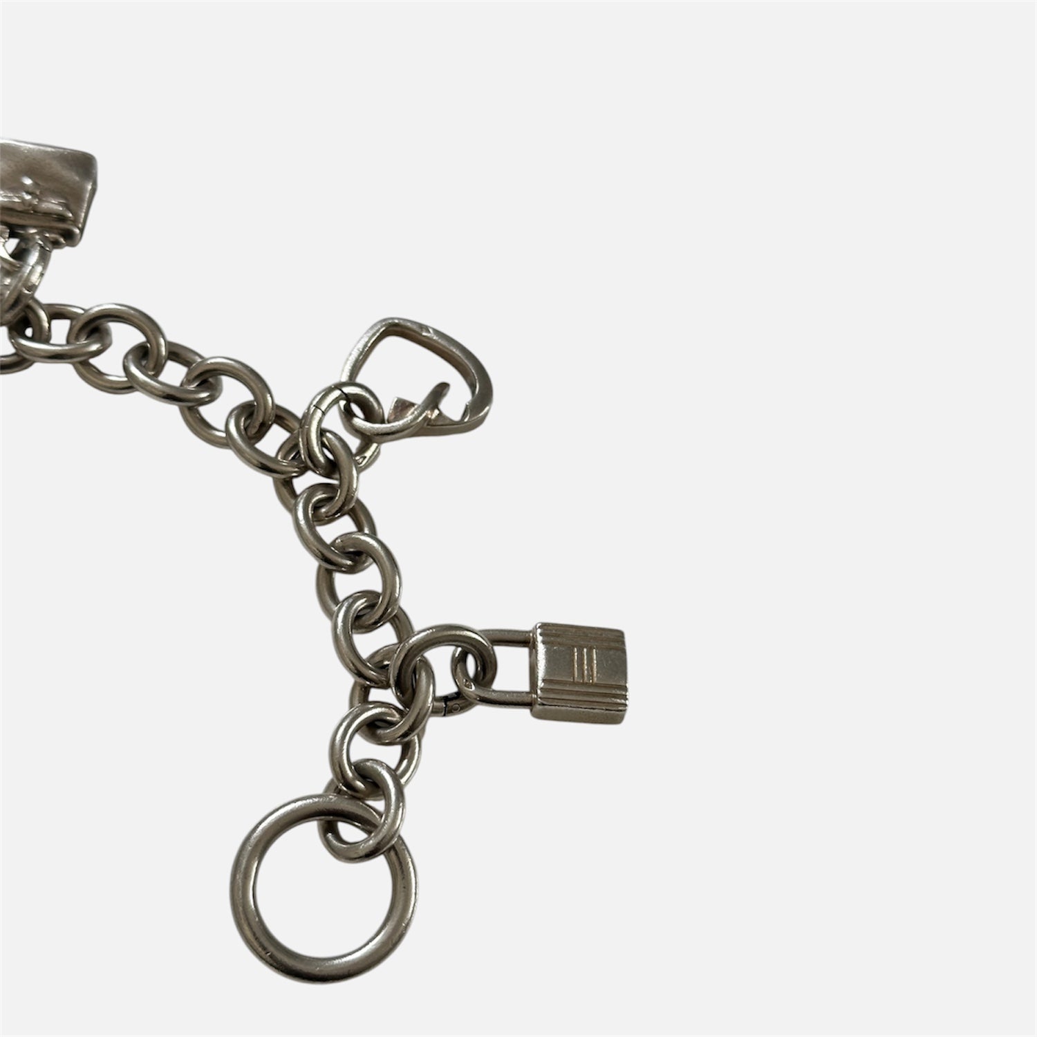 HERMÈS Silver Charm Bracelet