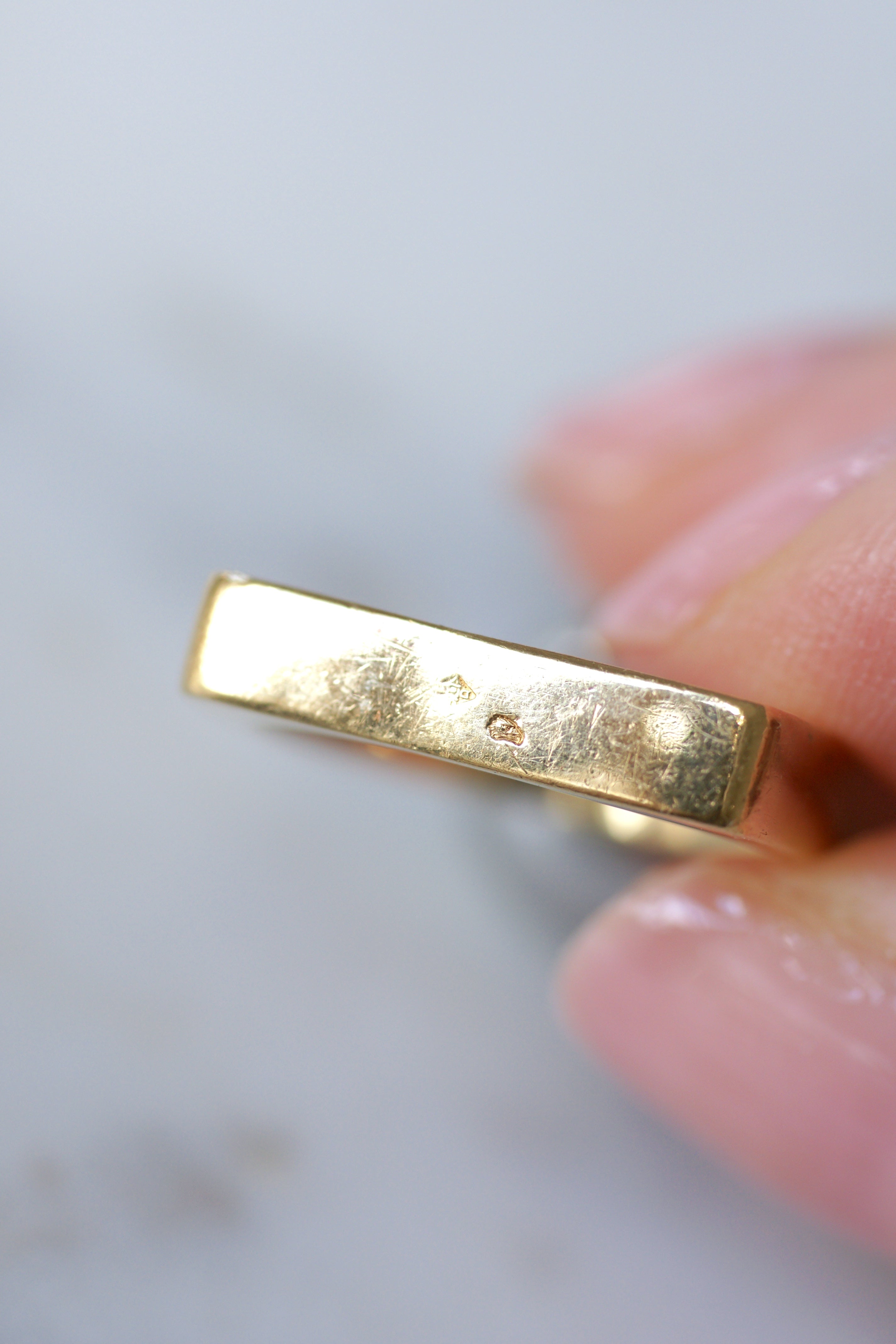 DINH VAN Ring in yellow gold and hematite