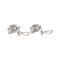 Earrings Clips White gold Diamond
