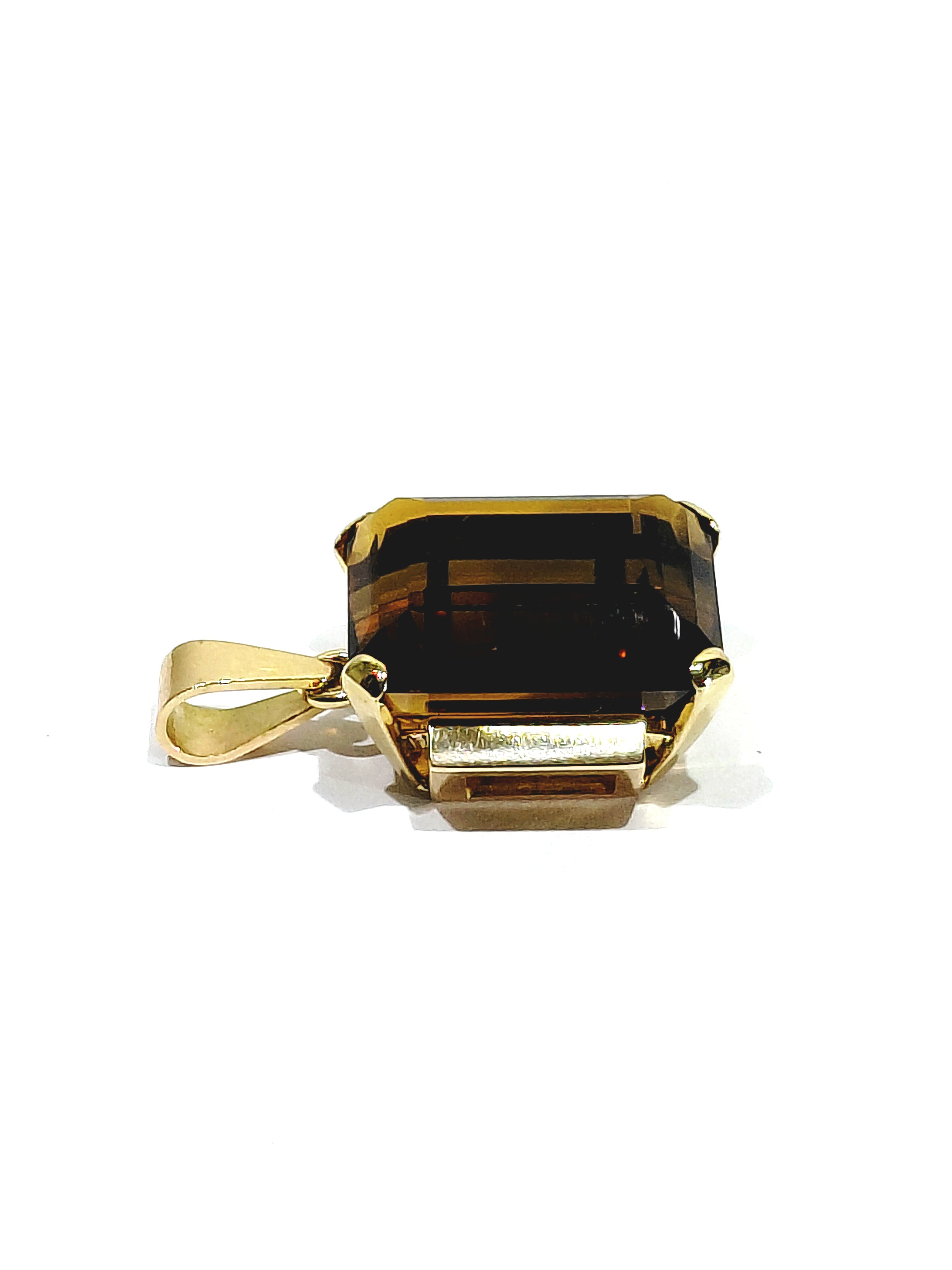 Rose Gold and Citrine Pendant