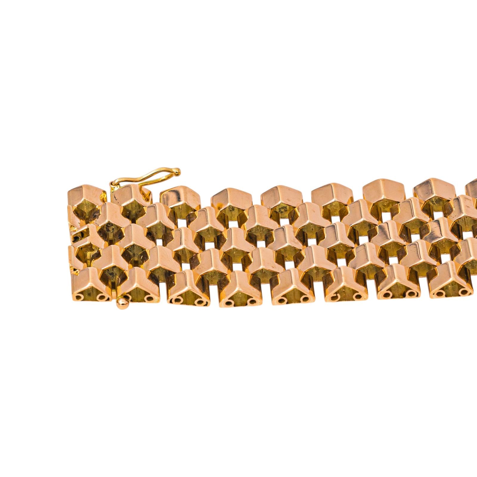 Rose gold cuff bracelet