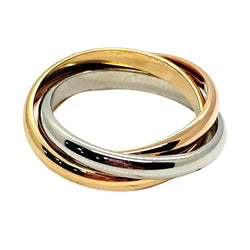 Wedding Band in White gold, Yellow gold, and Rose gold