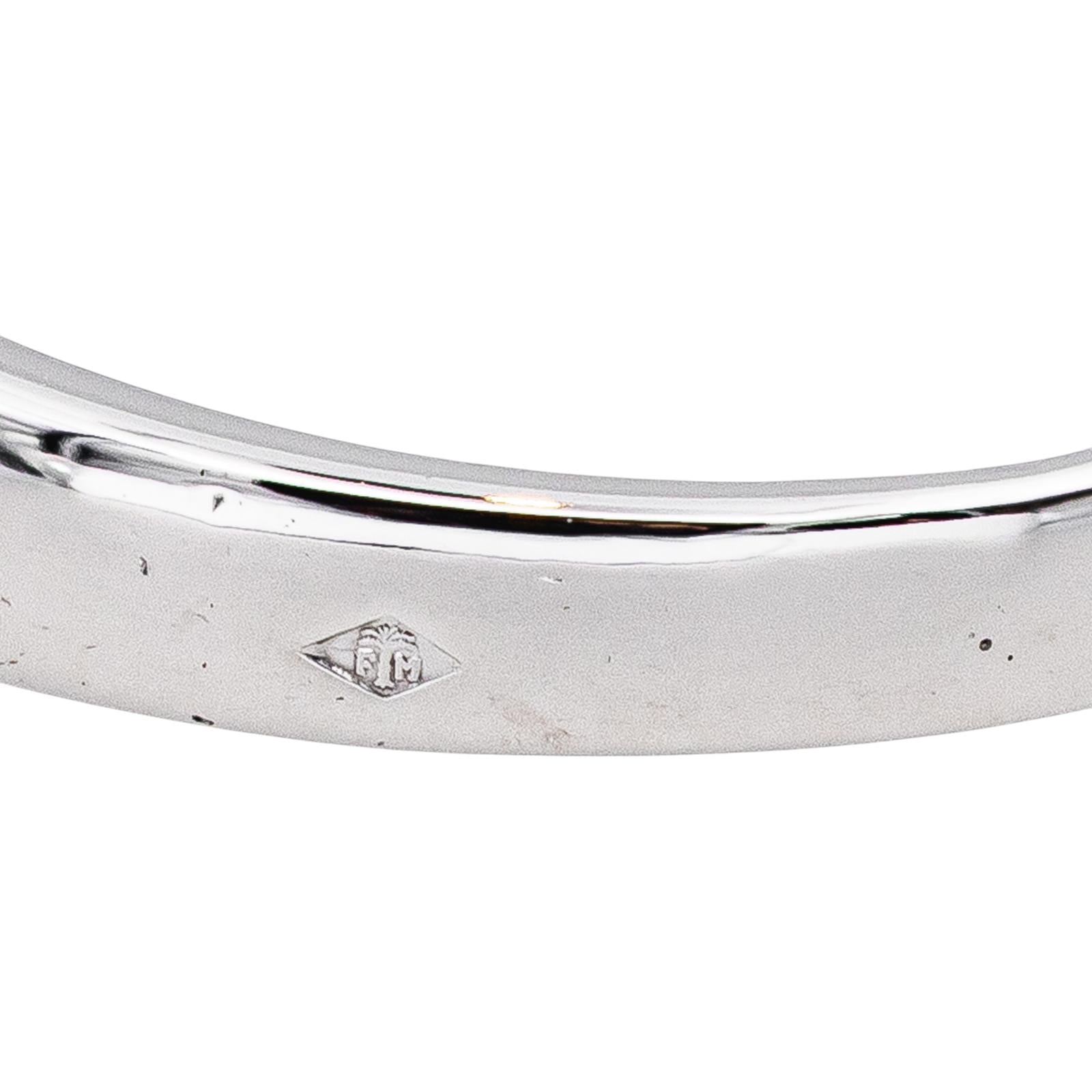 Half wedding band Ring White gold Diamond