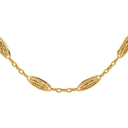 Yellow Gold Filigree Necklace