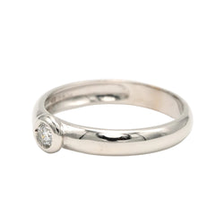 White Gold Solitaire Ring with Diamond