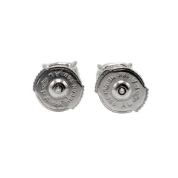 Boucles d'oreilles Puces en or blanc et diamants