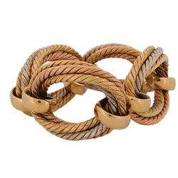 CARLO WEINGRILL Link Bracelet in White gold, Yellow gold, and Rose gold