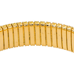 Yellow Gold Tubogas Link Bracelet