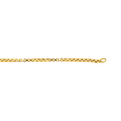 Yellow Gold Box Chain Necklace