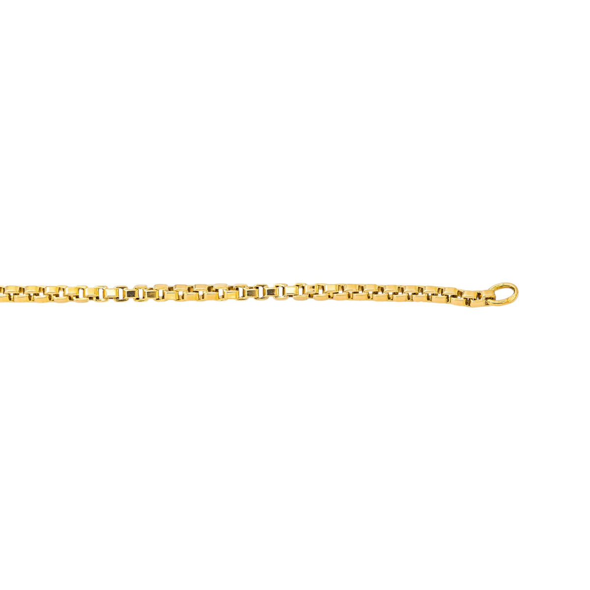 Yellow Gold Box Chain Necklace