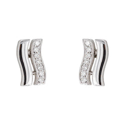 Boucles d'oreilles Puces  Or blanc  Diamant