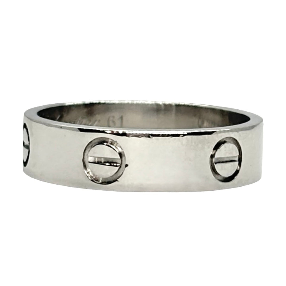 CARTIER "Love" Wedding Band in White Gold