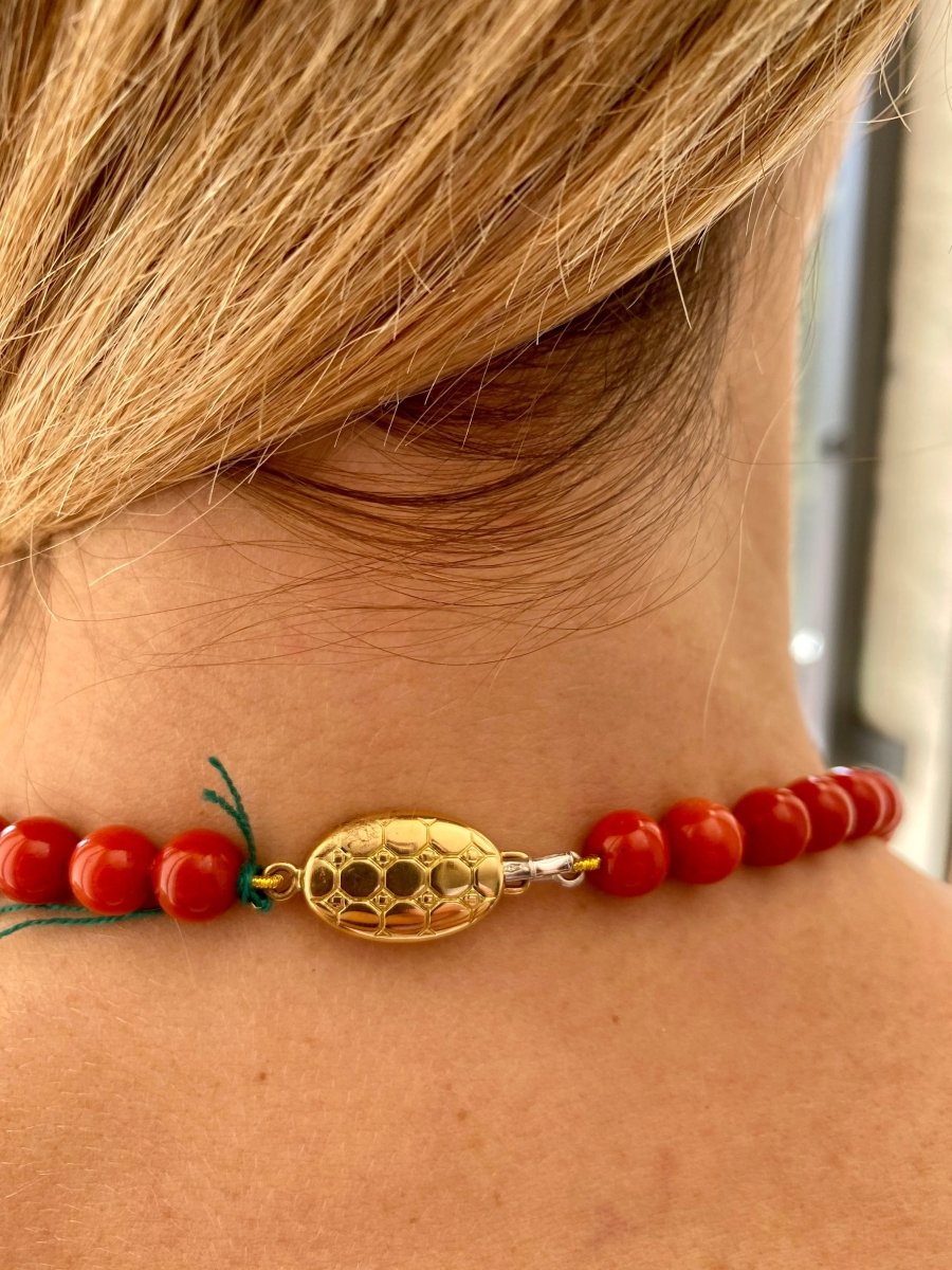 1970s Natural Mediterranean Coral Necklace - Castafiore