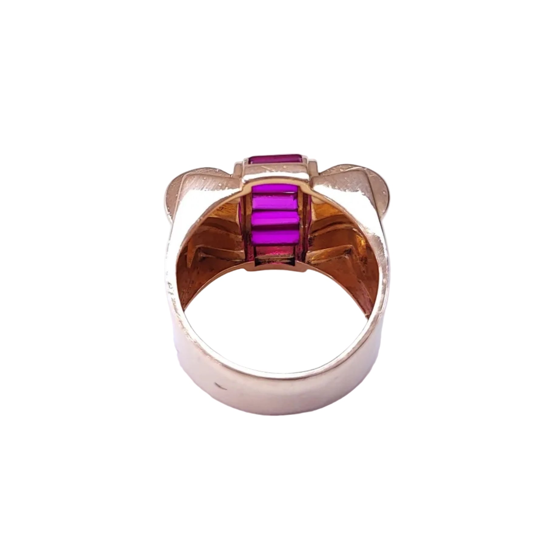 Ring Tank in rose gold and ruby