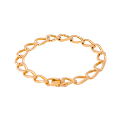 Bracelet Maille Gourmette Or rose