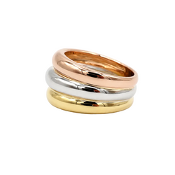 Band Ring in White gold, Yellow gold, and Rose gold