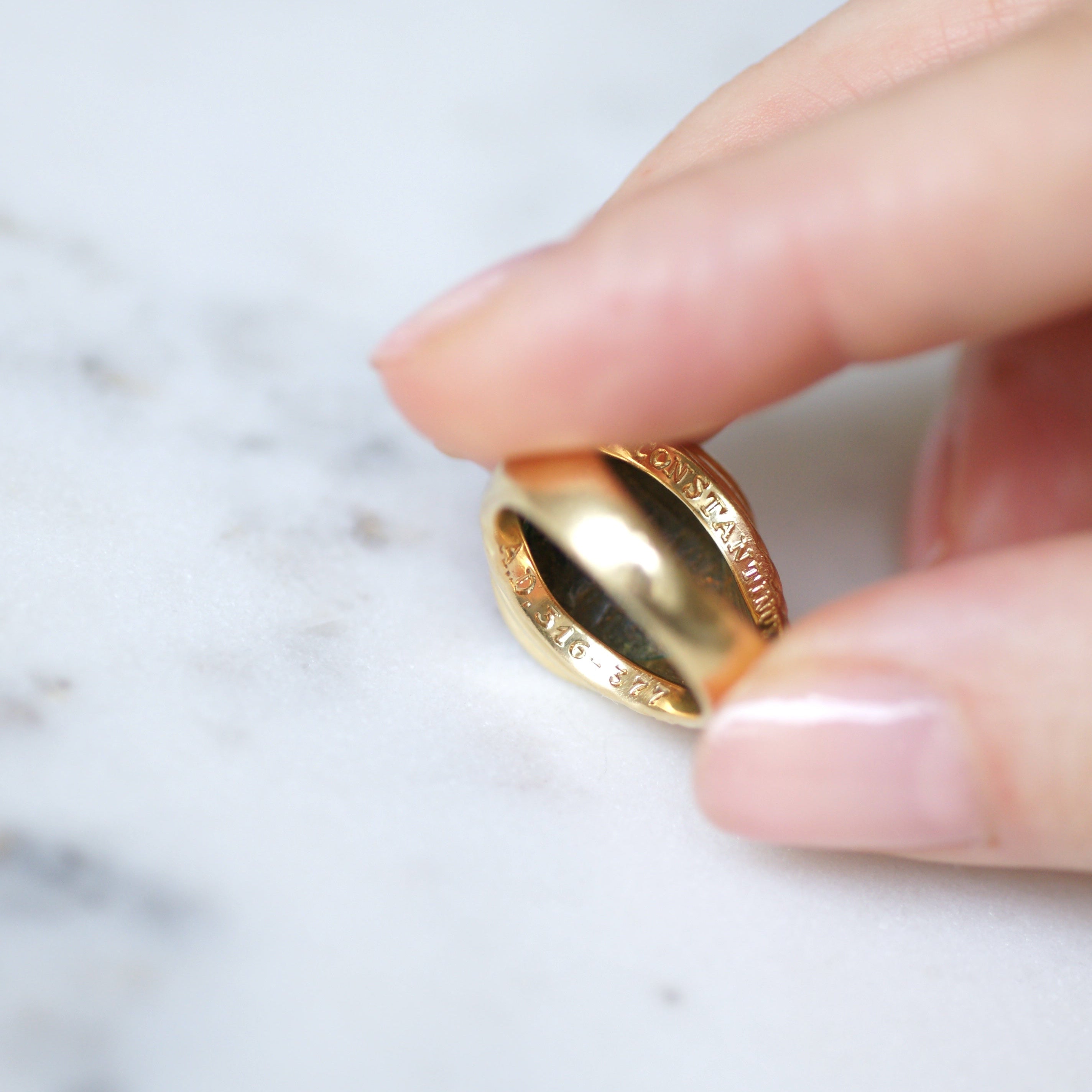 Ring BULGARI "Monete" in yellow gold