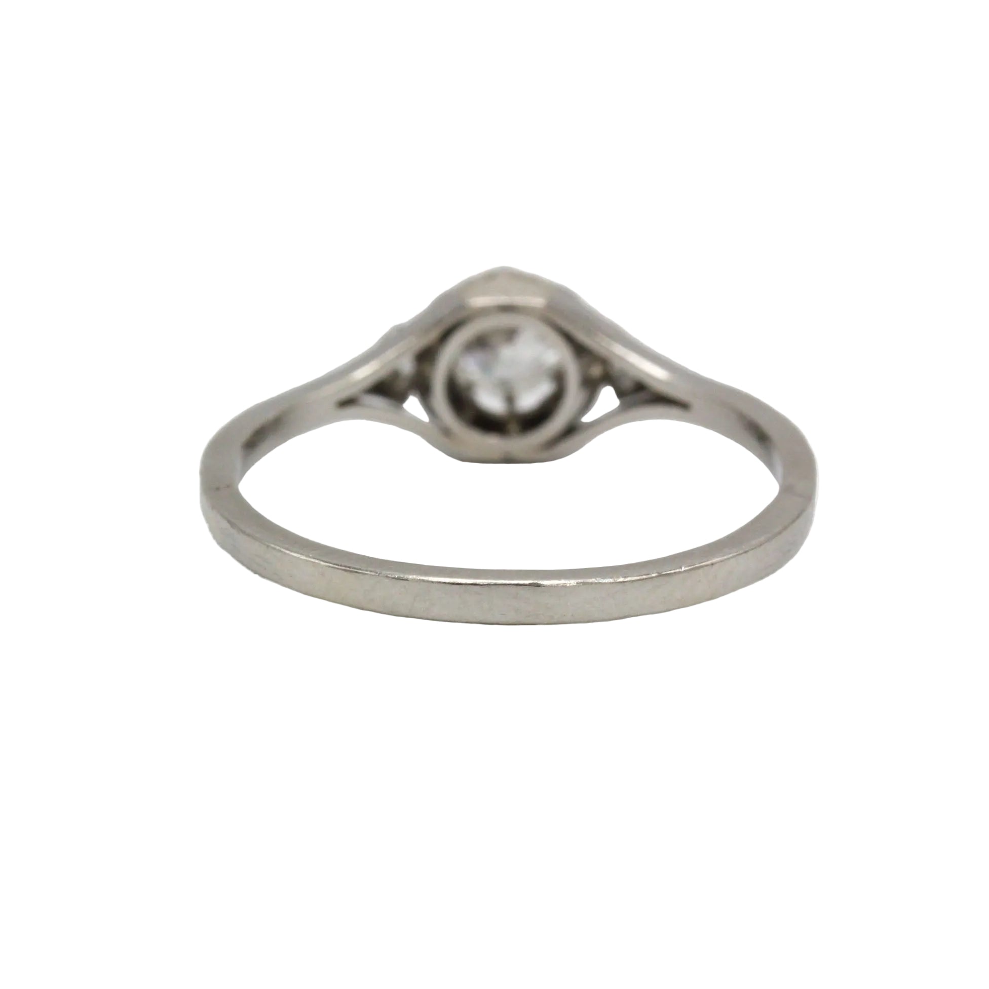 Platinum and Diamond Solitaire Ring